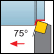 Ext., 90° (quadrada), 85° ataq